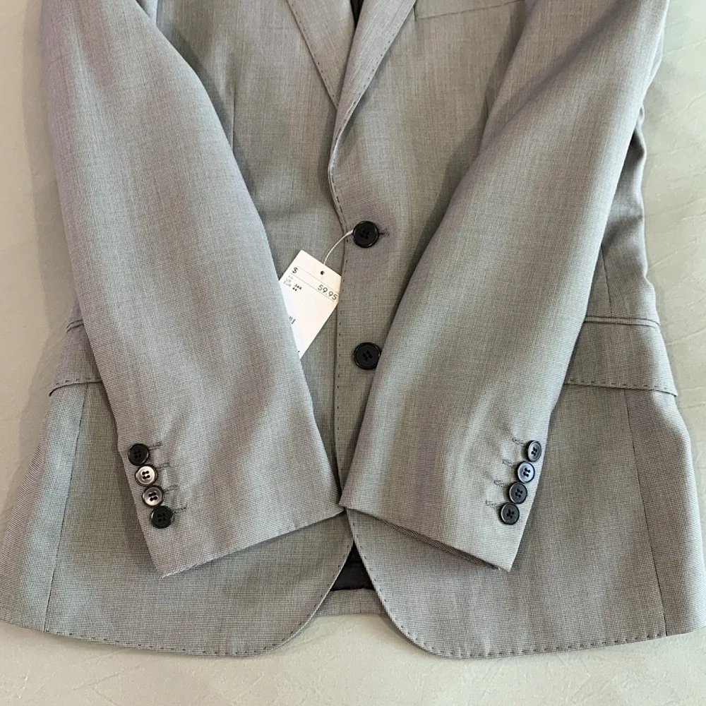H&M Houndstooth Single Breasted Blazer